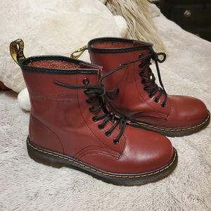 Dr. Martens Burgandy Combat Boots